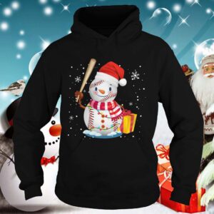 Snowman Play Baseball Christmas shirt