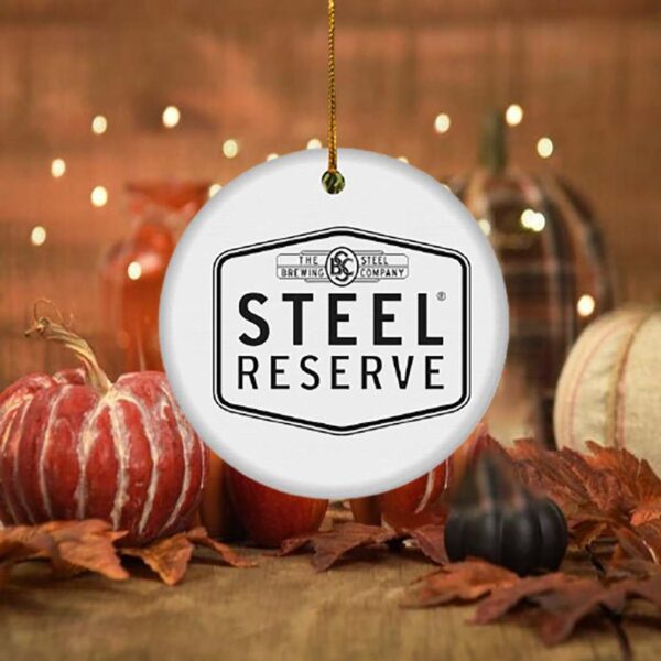 Steel Reserve Christmas Circle Ornament