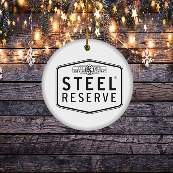 Steel Reserve Christmas Circle Ornament