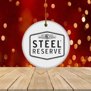 Steel Reserve Christmas Circle Ornament