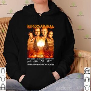 Supernatural 2005 2020 thank you for the memories shirt
