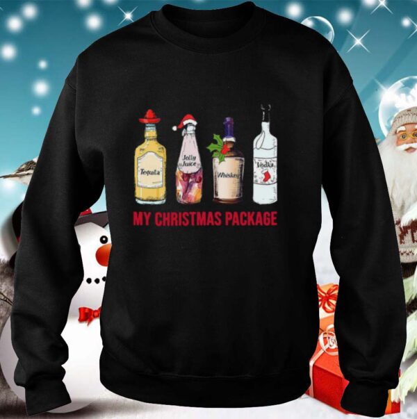 Tequila Jolly Juice Whiskey Vodka My Christmas Package hoodie, sweater, longsleeve, shirt v-neck, t-shirt