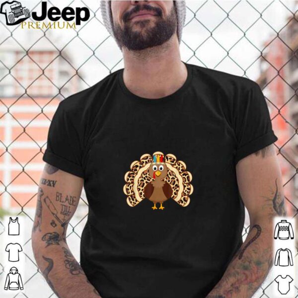Thanksgiving Turkey Leopard Print Gifts Native shirt