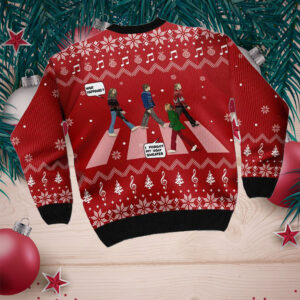 The Beatles Funny Ugly Sweater For The Beatles Fans On National Ugly Sweater Day And Christmas Time