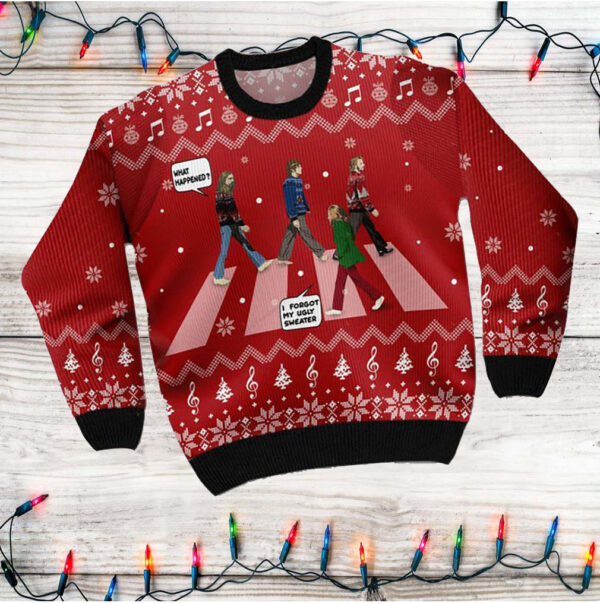 The Beatles Funny Ugly Sweater For The Beatles Fans On National Ugly Sweater Day And Christmas Time