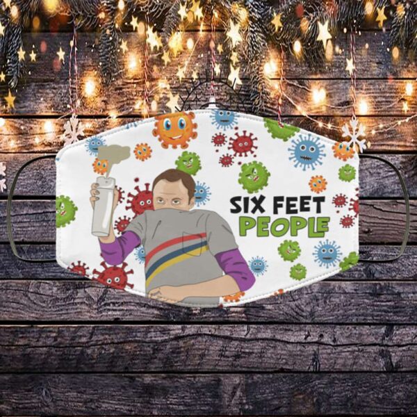 The Big Bang Theory Sheldon Cooper Six Feet People Face Mask