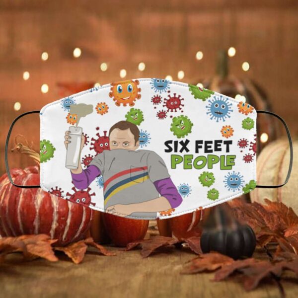 The Big Bang Theory Sheldon Cooper Six Feet People Face Mask