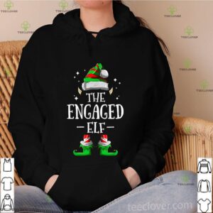 The Engaged Elf Matching Family Group Christmas Pajama shirt