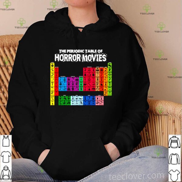The periodic table of horror movies hoodie, sweater, longsleeve, shirt v-neck, t-shirt
