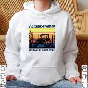 Tractor ackerdemiker bachelor of harte arbeit vintage shirt