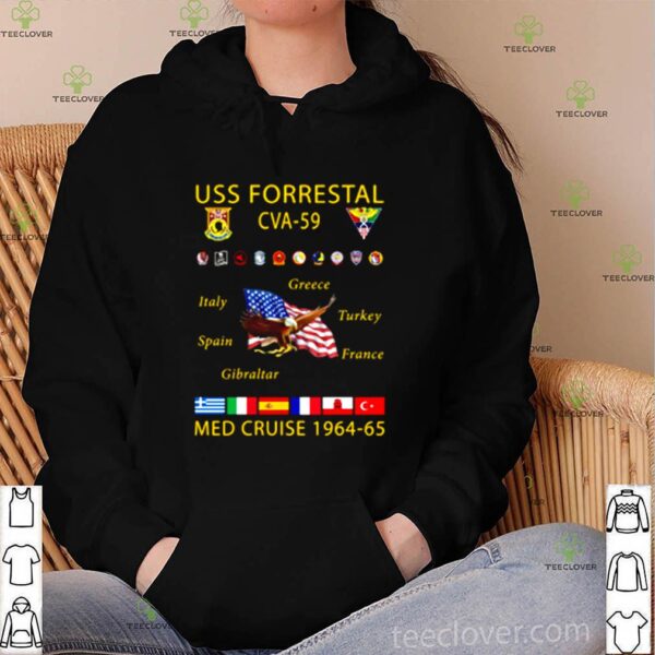 USS forrestal CVA-59 med cruise shirt