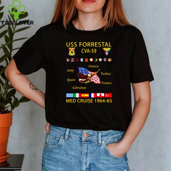 USS forrestal CVA-59 med cruise shirt