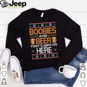 Ugly Beer Christmas Sweater Boobies and Beer