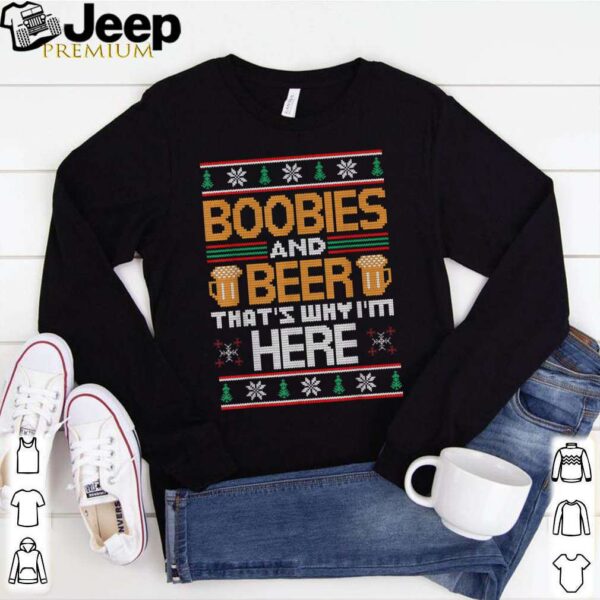 Ugly Beer Christmas Sweater Boobies and Beer hoodie, sweater, longsleeve, shirt v-neck, t-shirt
