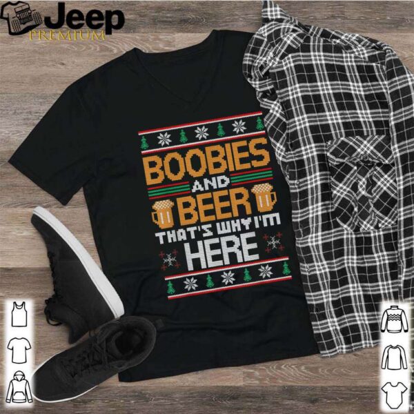 Ugly Beer Christmas Sweater Boobies and Beer hoodie, sweater, longsleeve, shirt v-neck, t-shirt