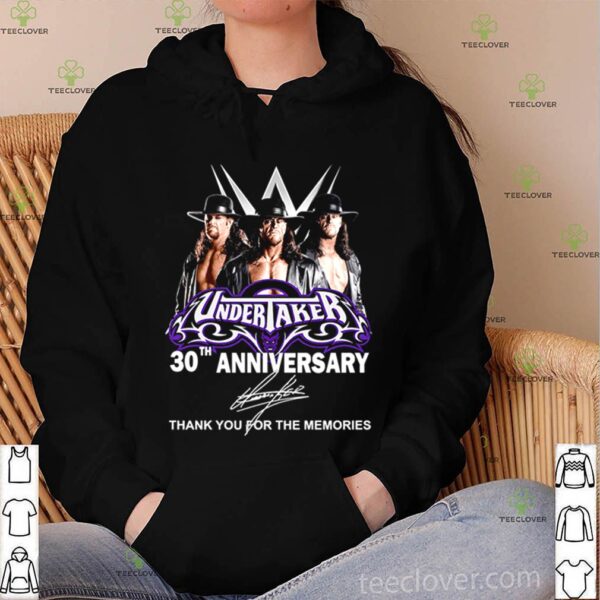 Undertaker 30th Anniversary thank you for the memories signature shirt