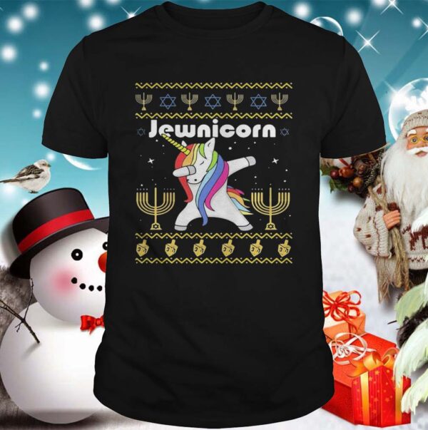 Unicorn Dabbing Jewnicorn Ugly Christmas