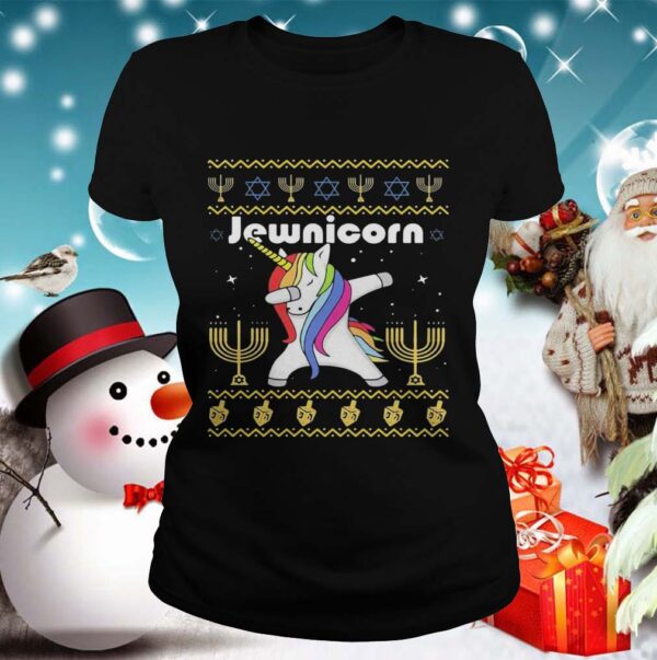 Unicorn Dabbing Jewnicorn Ugly Christmas