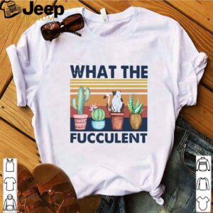 What The Fucculent Cat Vintage Retro