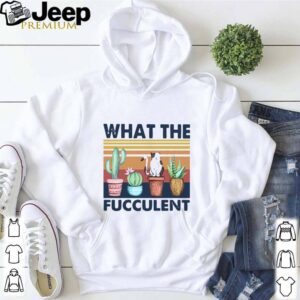 What The Fucculent Cat Vintage Retro shirt