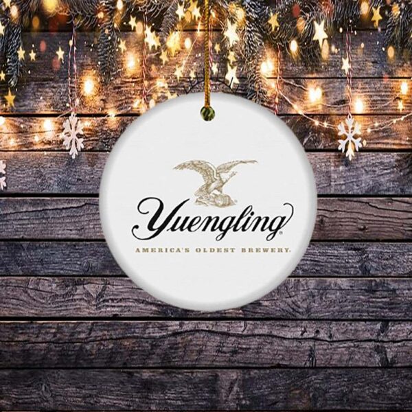 Yuengling Lager Christmas Circle Ornament