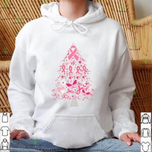 Funny Breast Cancer Awareness Christmas Tree Xmas Pink T-Shirt