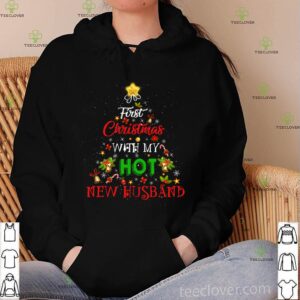 Funny Couple Gifts First Christmas With My Hot New Husband T-Shirt