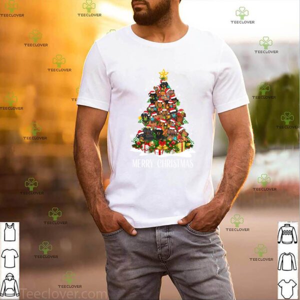 Funny Dachshund Christmas Tree T-Shirt