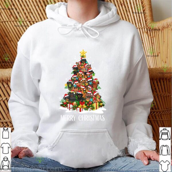 Funny Dachshund Christmas Tree T-Shirt