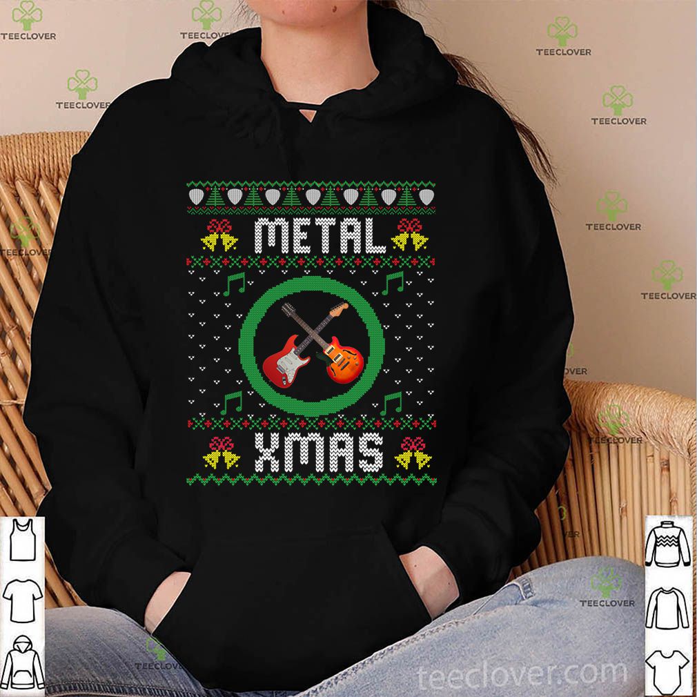 Funny Merry Christmas Gifts - Metal Xmas Electric Guitar T-Shirt 4 Funny Merry Christmas Gifts - Metal Xmas Electric Guitar T-Shirt