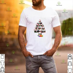 Funny Pandas Santa Hat Christmas Tree Ornament Decor Gift T-Shirt