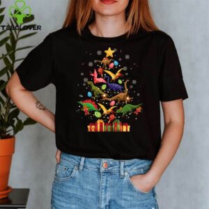 Funny Xmas Tree Noel Dinosaur Life Christmas Animal Lovers T-Shirt