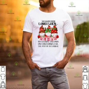 Gnomes you know you’re danish when you celebrate Christmas on Christmas eve shirt