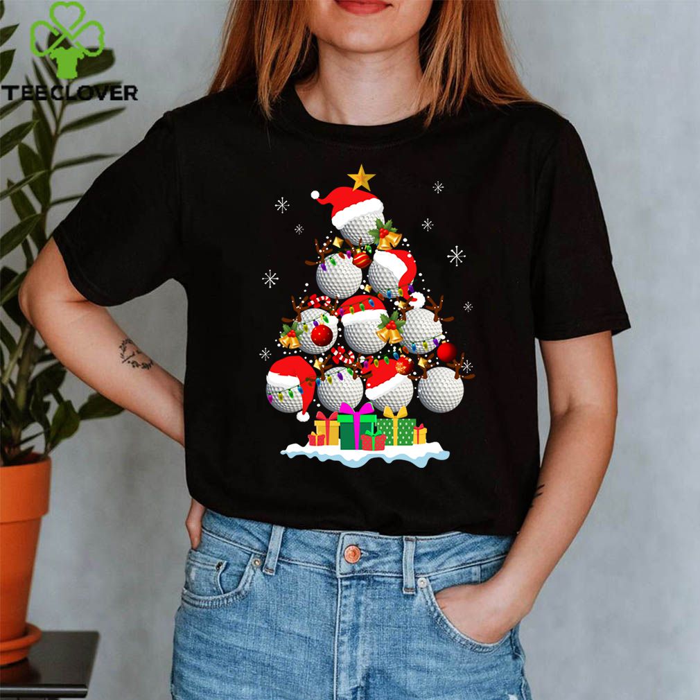 Golf Christmas Santa Hat Pajama Xmas Sports Players Lovers T-Shirt 3 Golf Christmas Santa Hat Pajama Xmas Sports Players Lovers T-Shirt