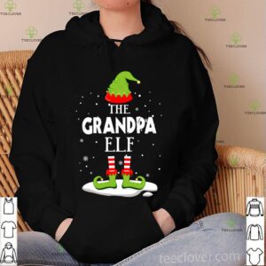 Grandpa Elf Matching Family Gift Christmas Party Pajama T-Shirt