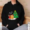 Guitar Fan Santa Hat Christmas Tree Cute Funny Tee Music Lover Xmas T-Shirt