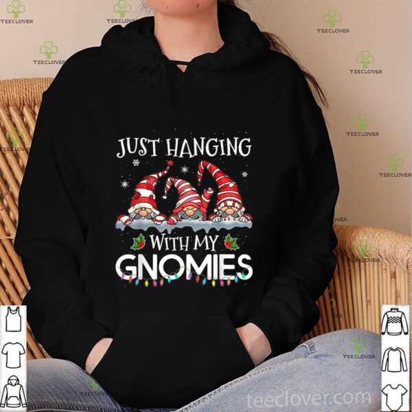 Hanging With My Gnomies Christmas Santa Gnome Xmas Tree T-Shirt