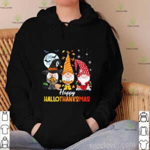 Happy Hallothanksmas With Three Gnomes Costume T-Shirt