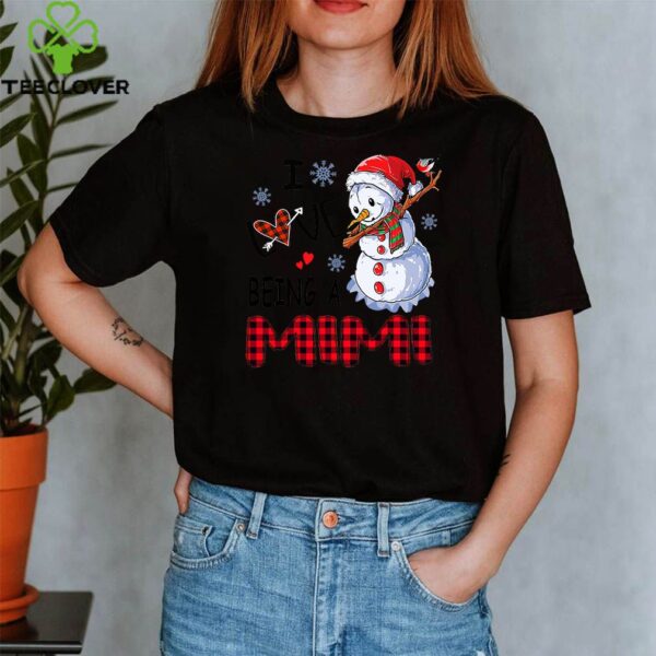 I Love Being A Mimi – Snowman Dabbing – Christmas Gift T-Shirt