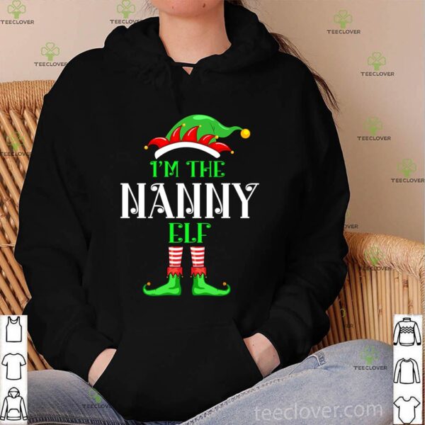 I’m The Nanny Elf Matching Family Group Christmas T-Shirt