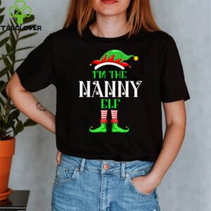 I'm The Nanny Elf Matching Family Group Christmas T-Shirt