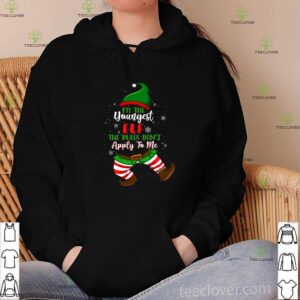 I'm The Youngest Elf No Rule Family Matching Cute Funny Tee Christmas T-Shirt