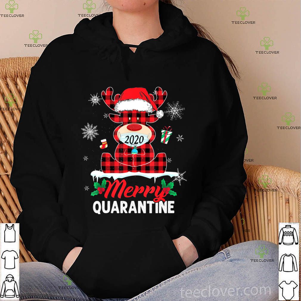 Merry Quarantine Christmas 2020 Red Buffalo Plaid hoodie, sweater, longsleeve, shirt v-neck, t-shirt