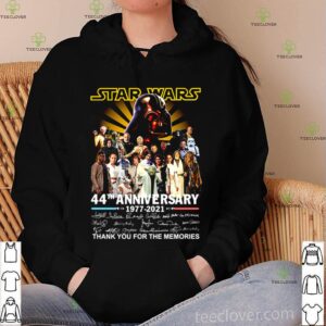 Star Wars 44th anniversary 1977 2021 thank you for the memories hoodie, sweater, longsleeve, shirt v-neck, t-shirt