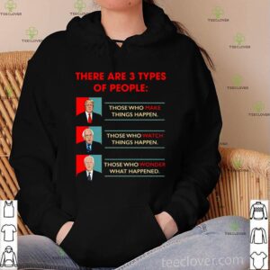There Are 3 Types of Peoples Donald Trump Vs Joe Biden Funny Bernie Sanders Election 2020 hoodie, sweater, longsleeve, shirt v-neck, t-shirt