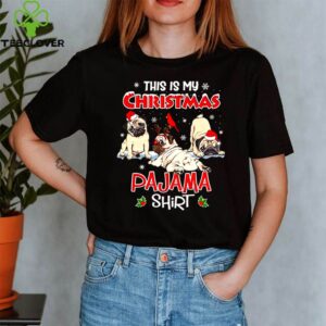 This Is My Christmas Pajama Shirt Santa Pug Dog Lover shirt