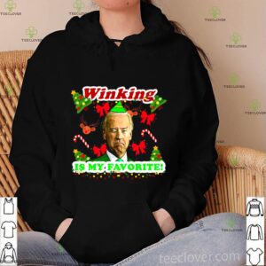 Winking Is My Favorite Joe Biden Ugly Christmas shirt