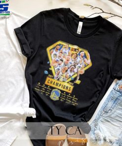 2021 2022 NBA Finals Champions Golden State Warriors Team Signatures For Fan T Shirt