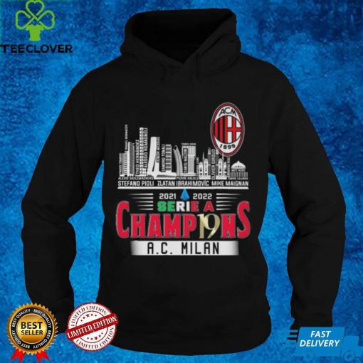 2021 2022 Serie A Champ19ns AC Milan Champions Shirt