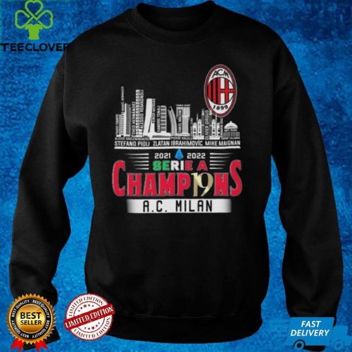 2021 2022 Serie A Champ19ns AC Milan Champions Shirt
